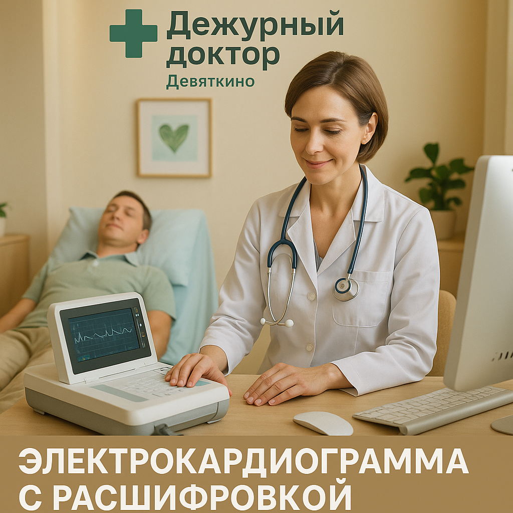 Электрокардиограмма (ЭКГ) с расшифровкой